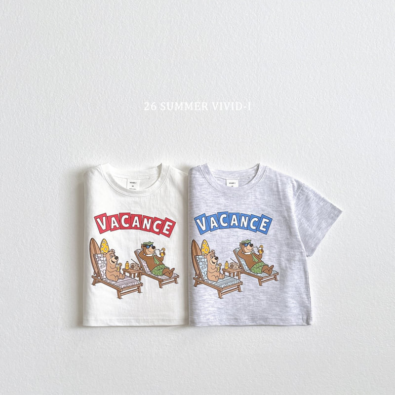 Vivid I - Korean Children Fashion - #kidsstore - Vacation Bear Tee