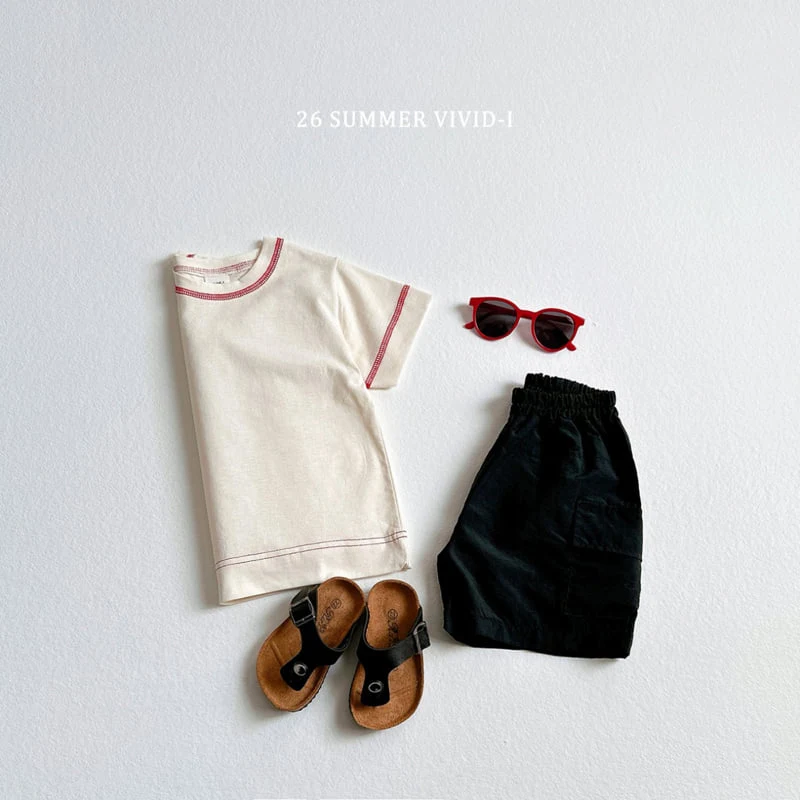 Vivid I - Korean Children Fashion - #kidsstore - Silket Rib Short Sleeve Tee - 9