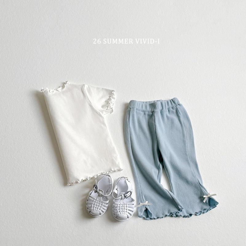 Vivid I - Korean Children Fashion - #kidsstore - Essential Frill Tee - 8