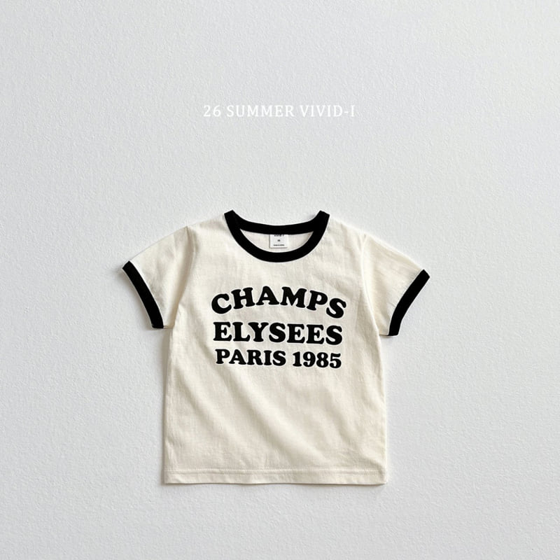 Vivid I - Korean Children Fashion - #kidzfashiontrend - Champs Ribbed Short Sleeve Tee - 7