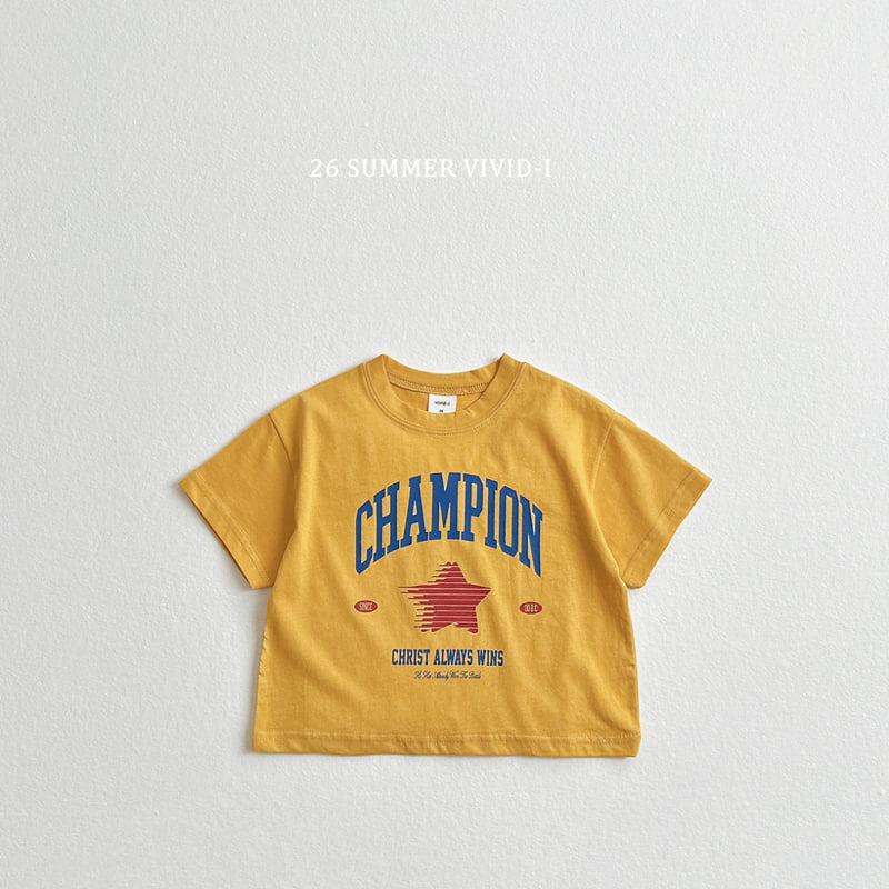 Vivid I - Korean Children Fashion - #kidzfashiontrend - Champion Short Sleeve Tee - 5