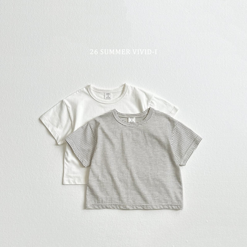Vivid I - Korean Children Fashion - #kidzfashiontrend - Short Sleeve Tee (set of 2) - 3