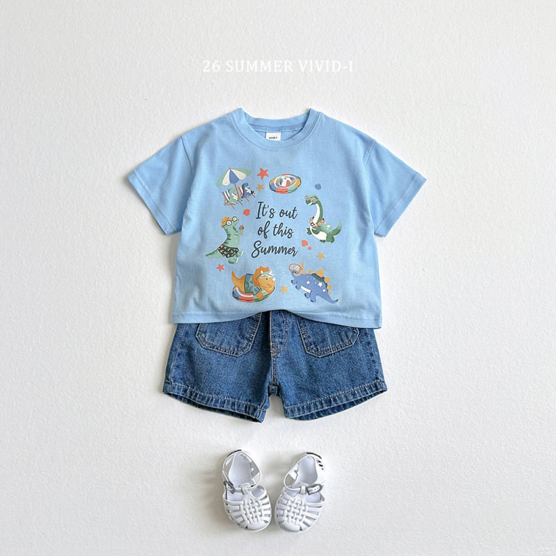 Vivid I - Korean Children Fashion - #kidzfashiontrend - Slub Pocket Denim Shorts - 12