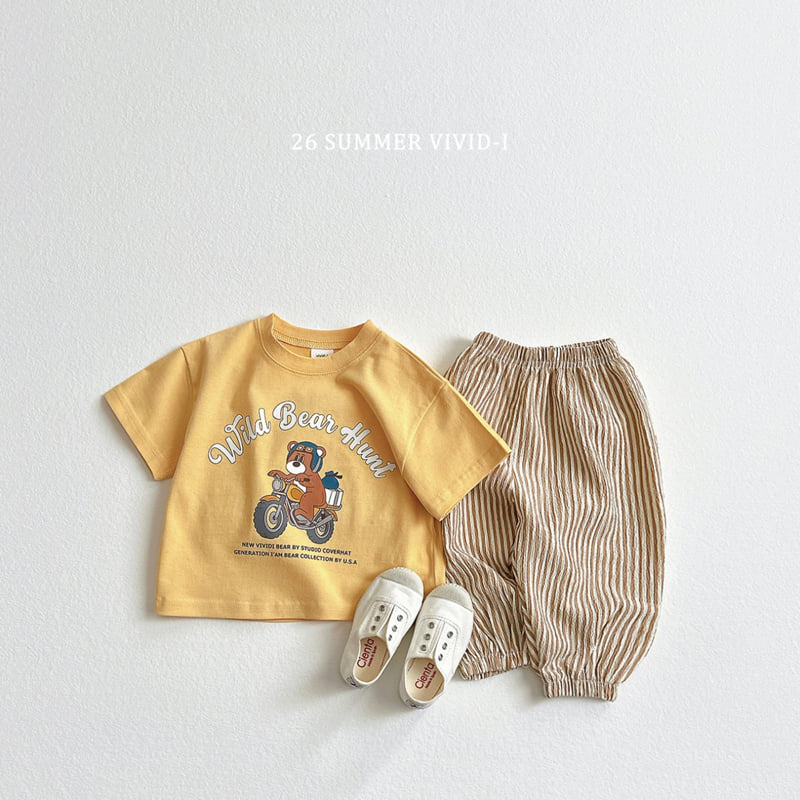 Vivid I - Korean Children Fashion - #kidzfashiontrend - Bike Bear Set - 9