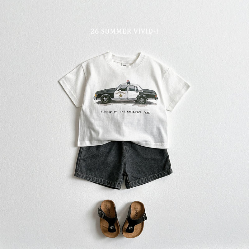 Vivid I - Korean Children Fashion - #kidzfashiontrend - Vintage Car Short Sleeve Tee - 8