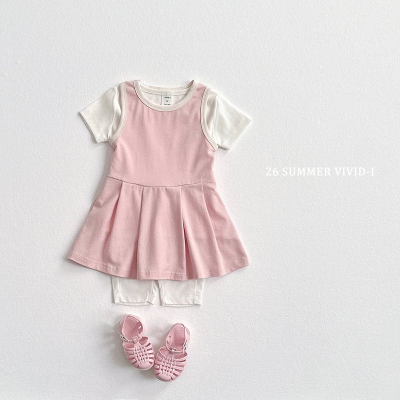 Vivid I - Korean Children Fashion - #kidzfashiontrend - Tennis Sleeveless One-piece - 6