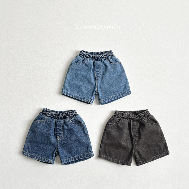 Vivid I - Korean Children Fashion - #kidzfashiontrend - Basic Denim Shorts