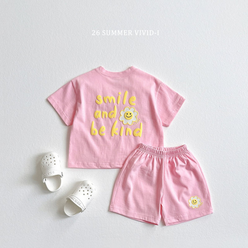 Vivid I - Korean Children Fashion - #kidzfashiontrend - Smile Embossed Set - 8