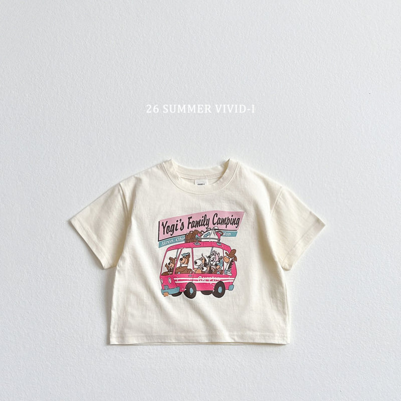 Vivid I - Korean Children Fashion - #kidzfashiontrend - Vintage Camping Short Sleeve Tee - 6