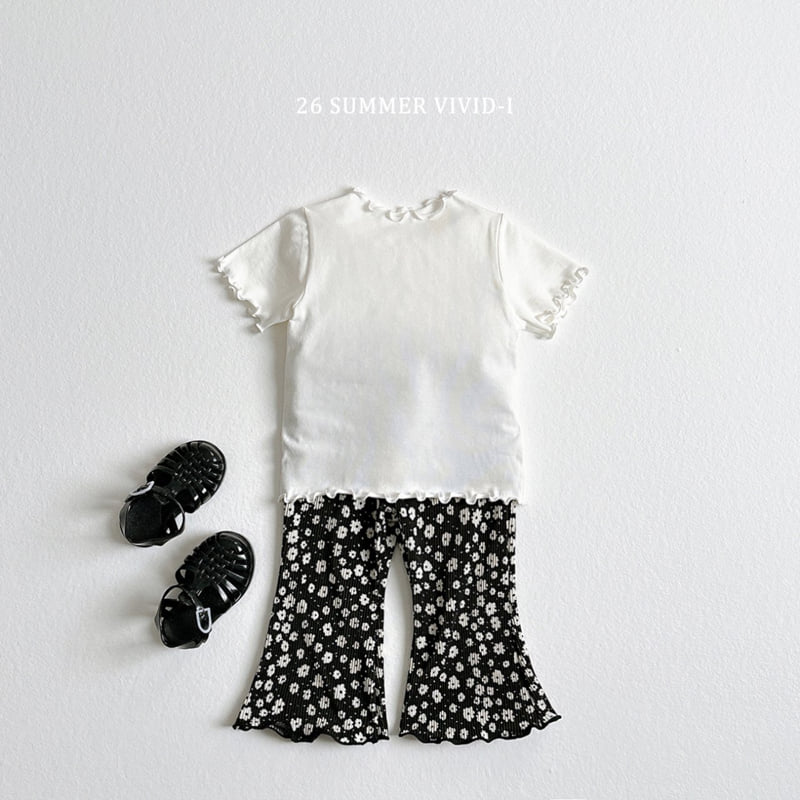 Vivid I - Korean Children Fashion - #kidzfashiontrend - Essential Frill Tee - 9