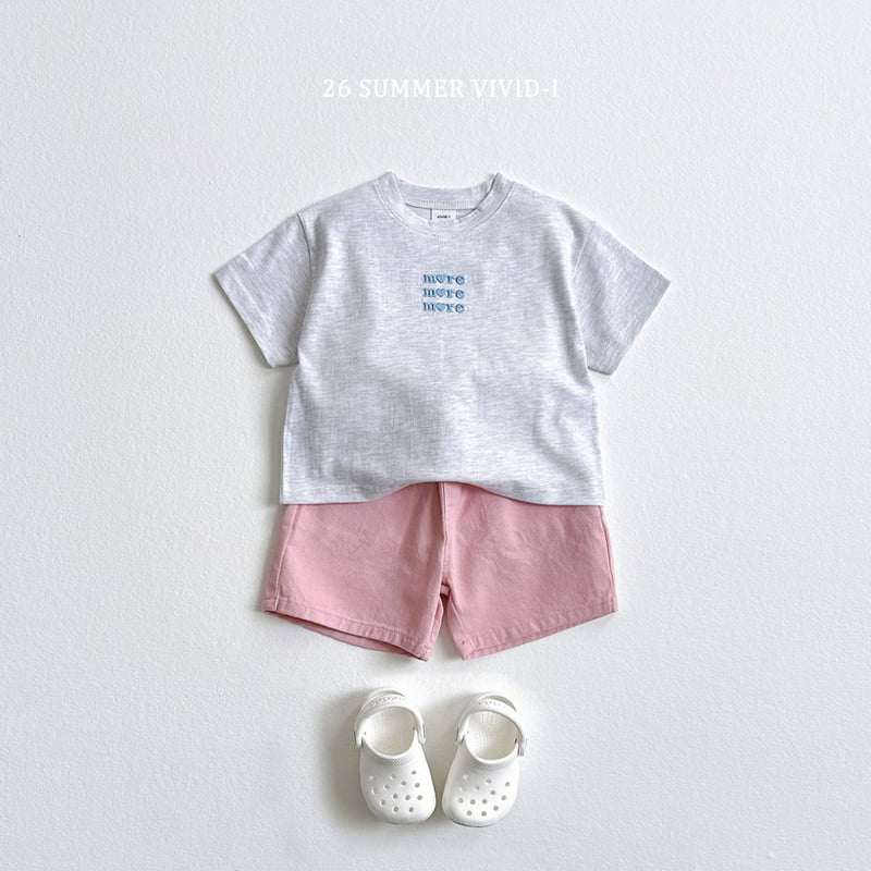 Vivid I - Korean Children Fashion - #kidzfashiontrend - Stitch Cotton Shorts - 8