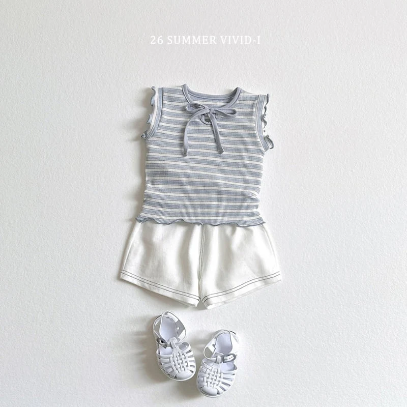 Vivid I - Korean Children Fashion - #kidzfashiontrend - Spandex Denim Shorts - 7