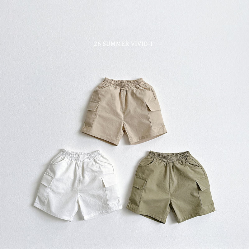 Vivid I - Korean Children Fashion - #littlefashionista - Cotton Cargo Shorts