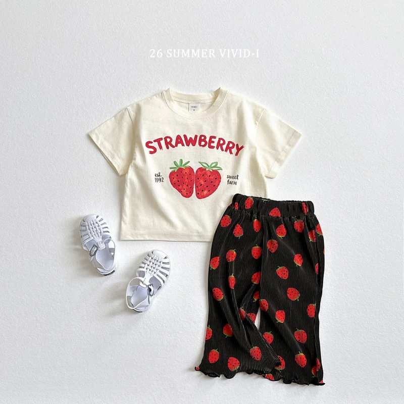 Vivid I - Korean Children Fashion - #littlefashionista - Check Fruit Set - 8