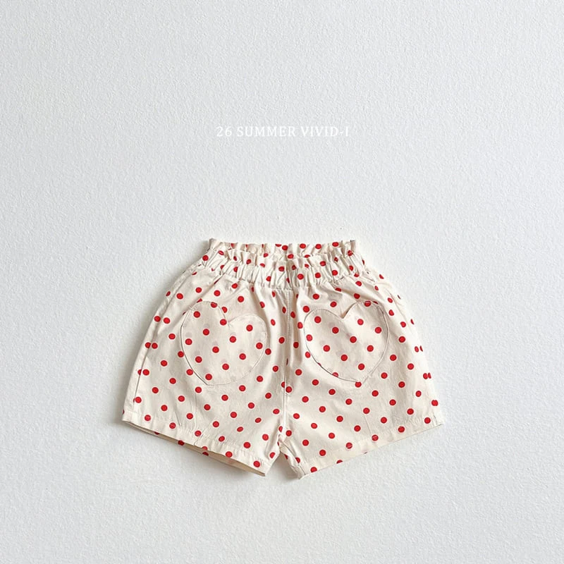 Vivid I - Korean Children Fashion - #littlefashionista - Heart Pocket Shorts - 5