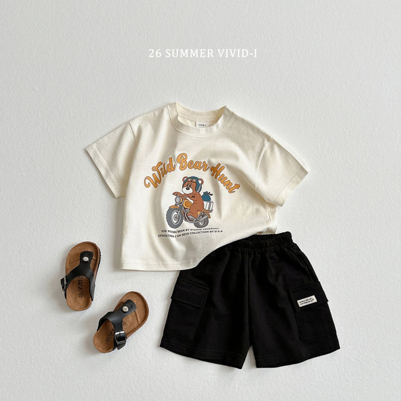 Vivid I - Korean Children Fashion - #littlefashionista - Bike Bear Set - 11