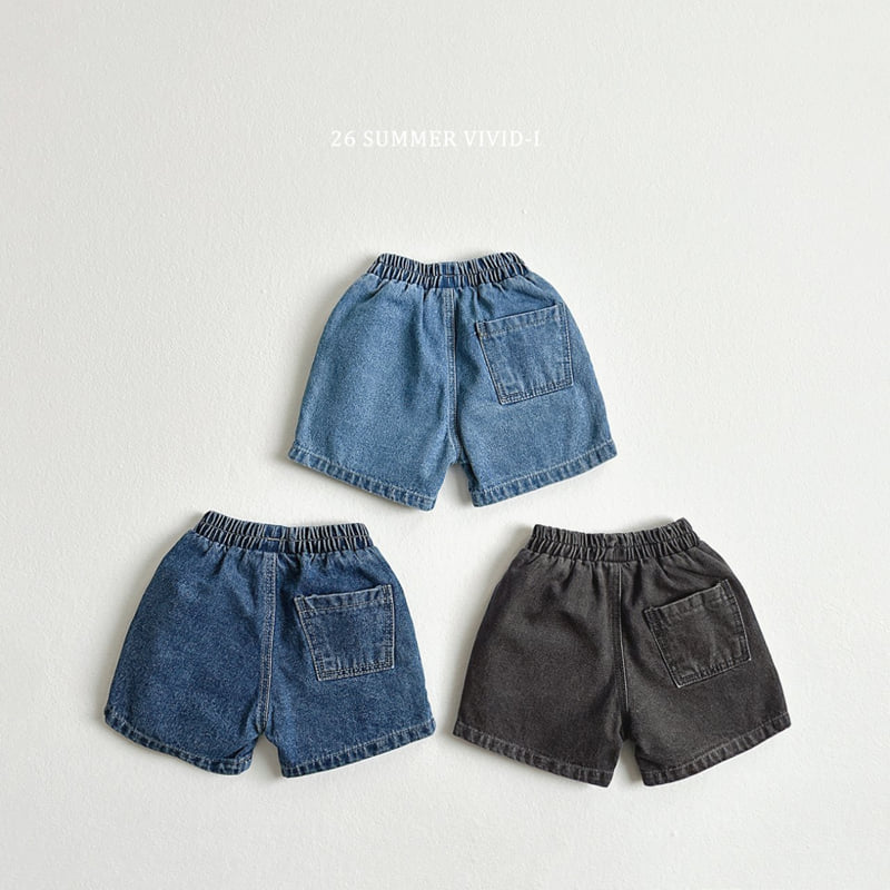 Vivid I - Korean Children Fashion - #littlefashionista - Basic Denim Shorts - 3