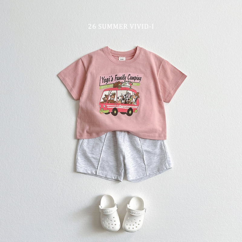 Vivid I - Korean Children Fashion - #littlefashionista - Vintage Camping Short Sleeve Tee - 8