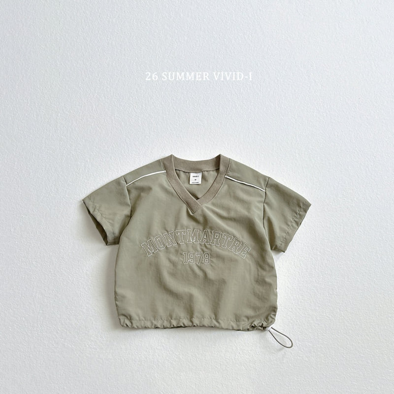 Vivid I - Korean Children Fashion - #littlefashionista - Nylon Track Short Sleeve Tee - 5