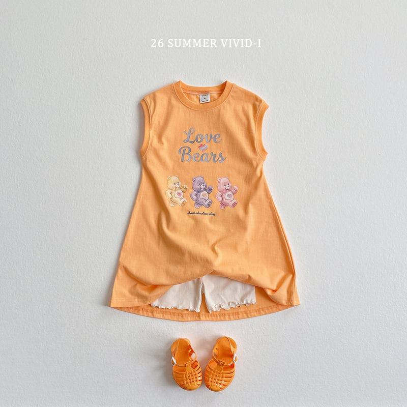 Vivid I - Korean Children Fashion - #magicofchildhood - Painted Bear Long One-piece - 11