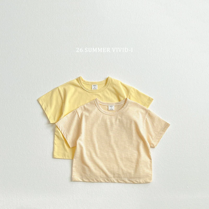 Vivid I - Korean Children Fashion - #magicofchildhood - Short Sleeve Tee (set of 2) - 6