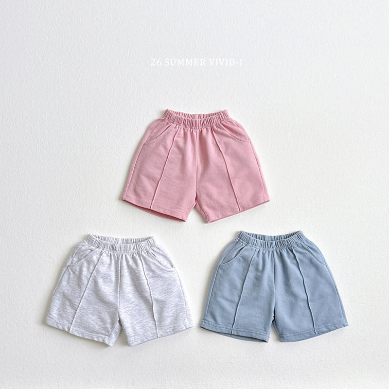 Vivid I - Korean Children Fashion - #magicofchildhood - Pintuck Sweat Shorts - 3