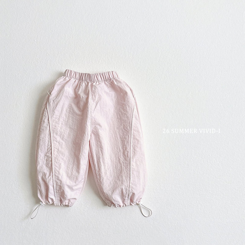 Vivid I - Korean Children Fashion - #littlefashionista - Nylon Line Track Pants - 4