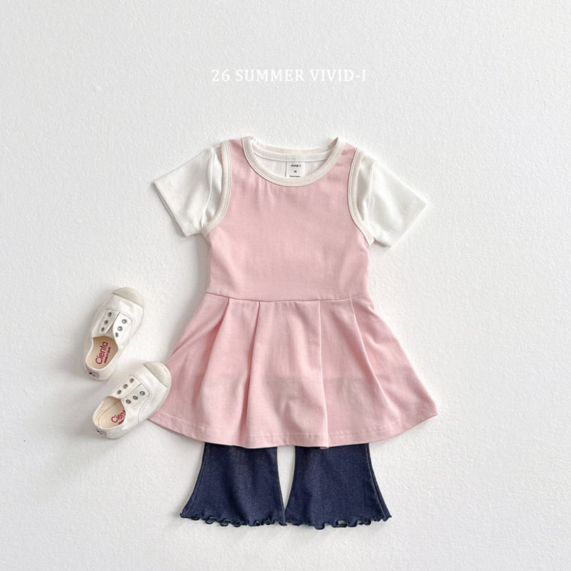 Vivid I - Korean Children Fashion - #magicofchildhood - Tennis Sleeveless One-piece - 9
