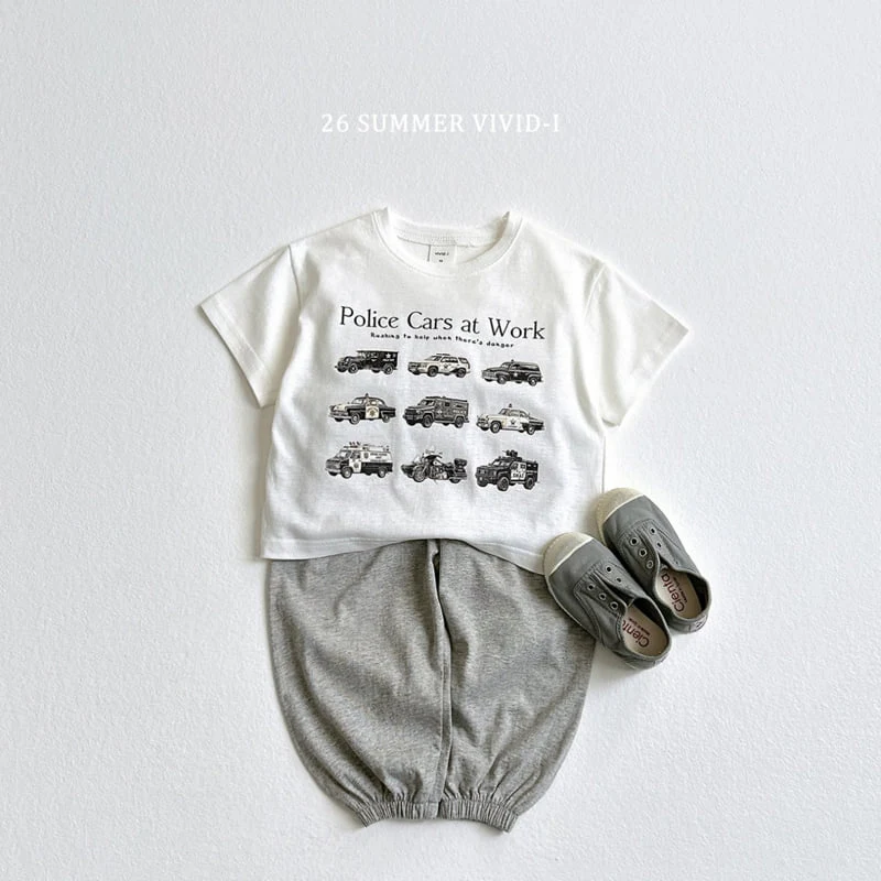 Vivid I - Korean Children Fashion - #magicofchildhood - Mini Car Short Sleeve Tee - 8
