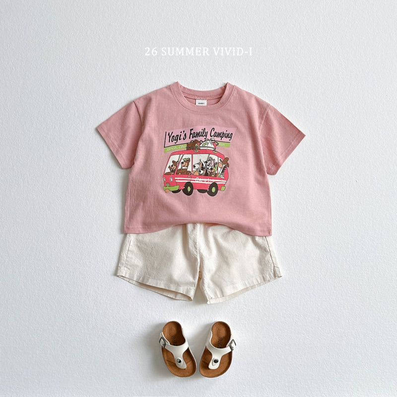 Vivid I - Korean Children Fashion - #magicofchildhood - Vintage Camping Short Sleeve Tee - 9