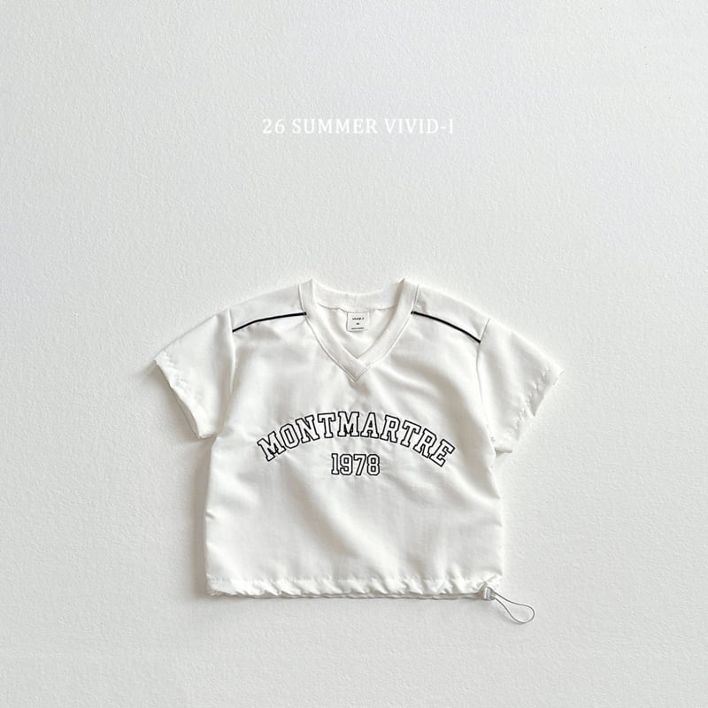 Vivid I - Korean Children Fashion - #magicofchildhood - Nylon Track Short Sleeve Tee - 6