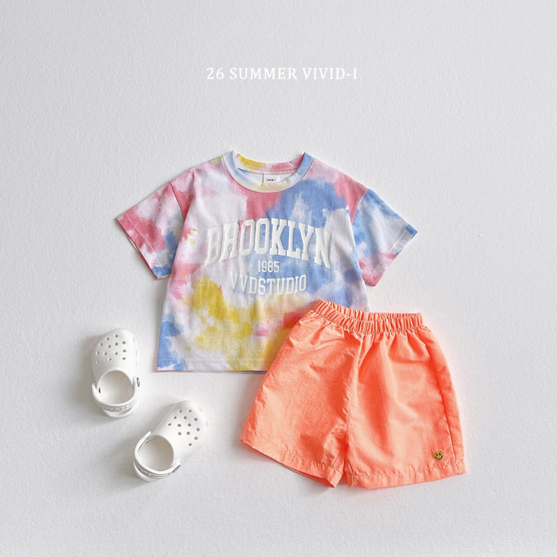 Vivid I - Korean Children Fashion - #magicofchildhood - Tie-Dye Print Set - 7