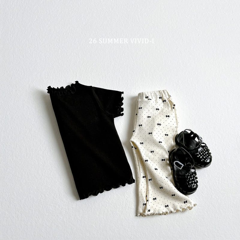 Vivid I - Korean Children Fashion - #magicofchildhood - Essential Frill Tee - 12