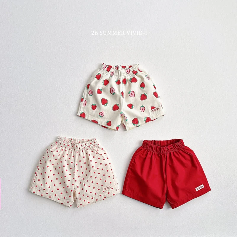 Vivid I - Korean Children Fashion - #minifashionista - Point Label Shorts - 3