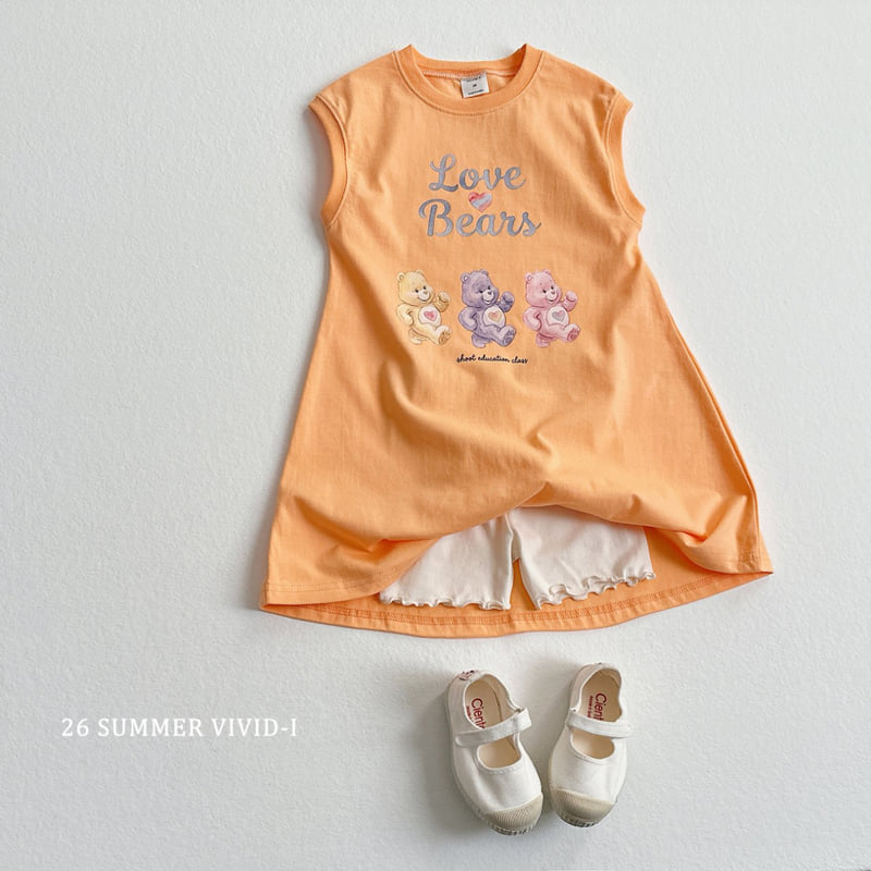 Vivid I - Korean Children Fashion - #minifashionista - Painted Bear Long One-piece - 12