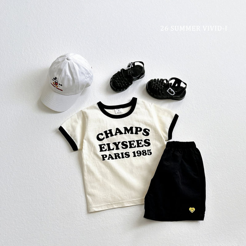 Vivid I - Korean Children Fashion - #minifashionista - Champs Ribbed Short Sleeve Tee - 11
