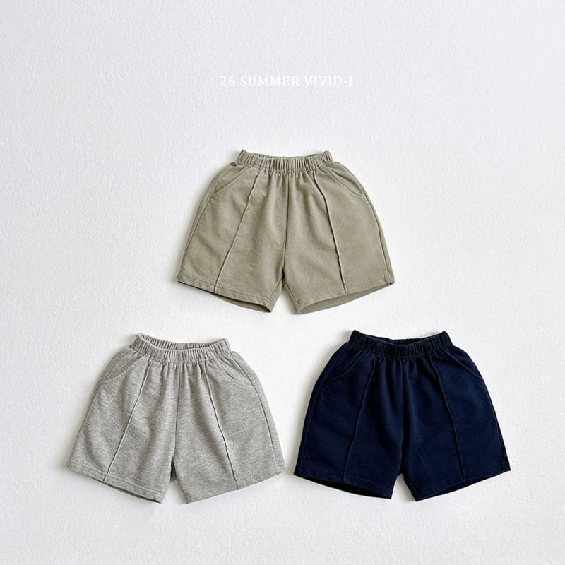 Vivid I - Korean Children Fashion - #magicofchildhood - Pintuck Sweat Shorts - 4
