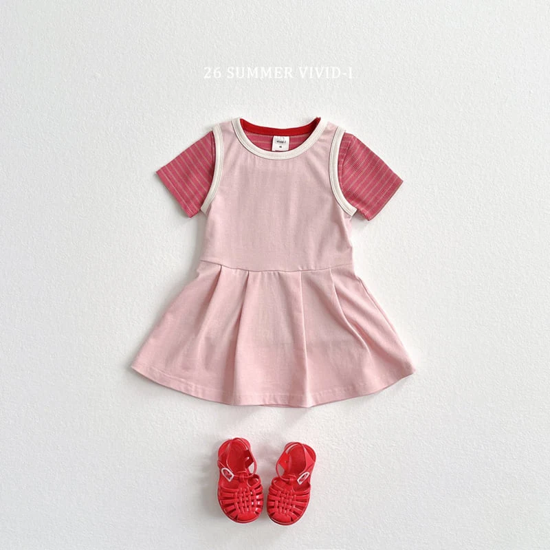 Vivid I - Korean Children Fashion - #minifashionista - Tennis Sleeveless One-piece - 10