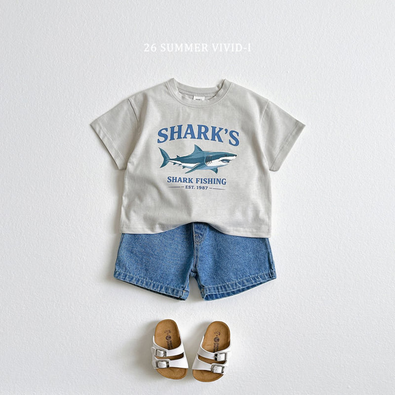 Vivid I - Korean Children Fashion - #minifashionista - Basic Denim Shorts - 5