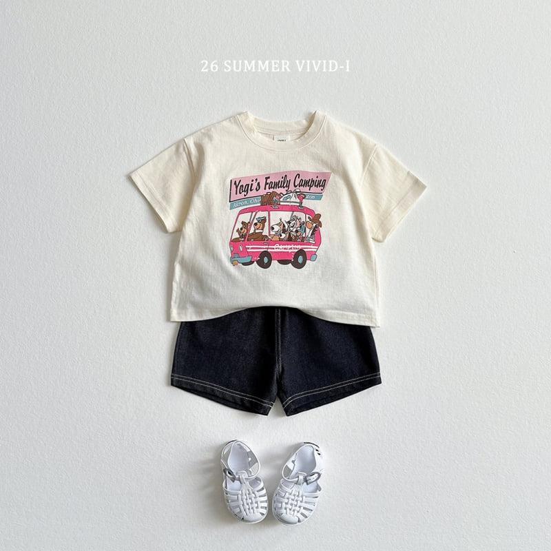 Vivid I - Korean Children Fashion - #minifashionista - Vintage Camping Short Sleeve Tee - 10