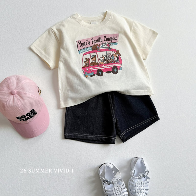 Vivid I - Korean Children Fashion - #minifashionista - Spandex Denim Shorts - 11