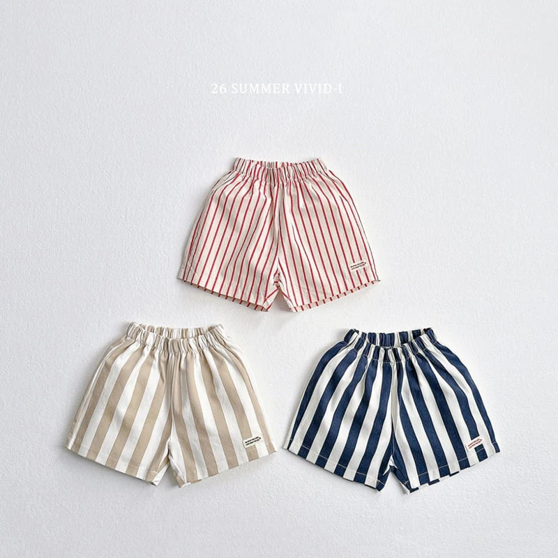 Vivid I - Korean Children Fashion - #minifashionista - Point Label Shorts - 4