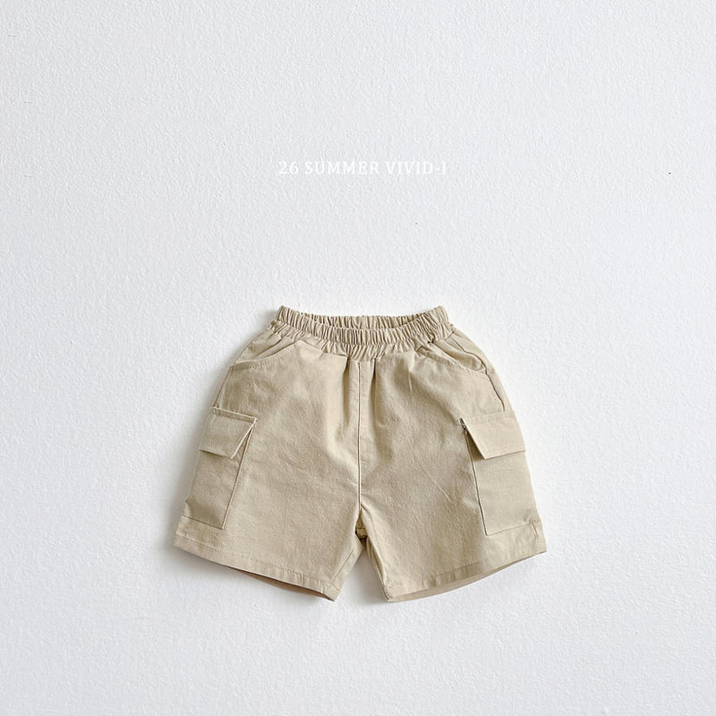 Vivid I - Korean Children Fashion - #minifashionista - Cotton Cargo Shorts - 4