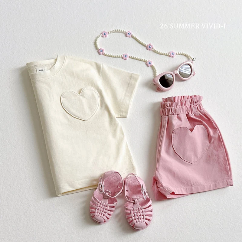 Vivid I - Korean Children Fashion - #prettylittlegirls - Heart Pocket Shorts - 8