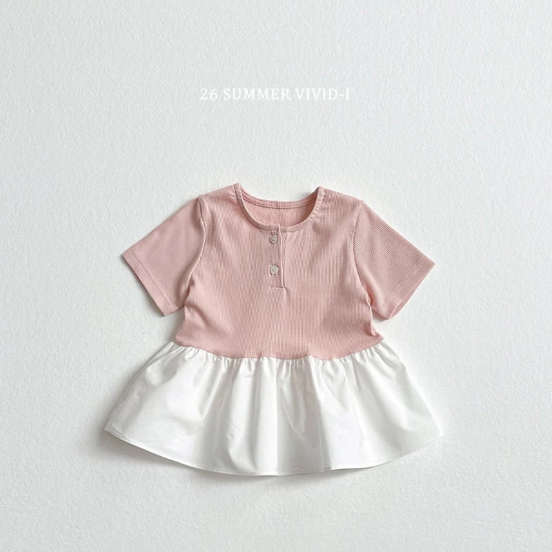 Vivid I - Korean Children Fashion - #prettylittlegirls - Mini Ribbed One-piece Tee - 5