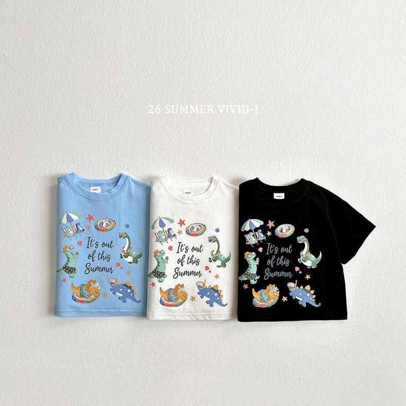 Vivid I - Korean Children Fashion - #prettylittlegirls - Vacation Dinosaur Short Sleeve Tee - 3