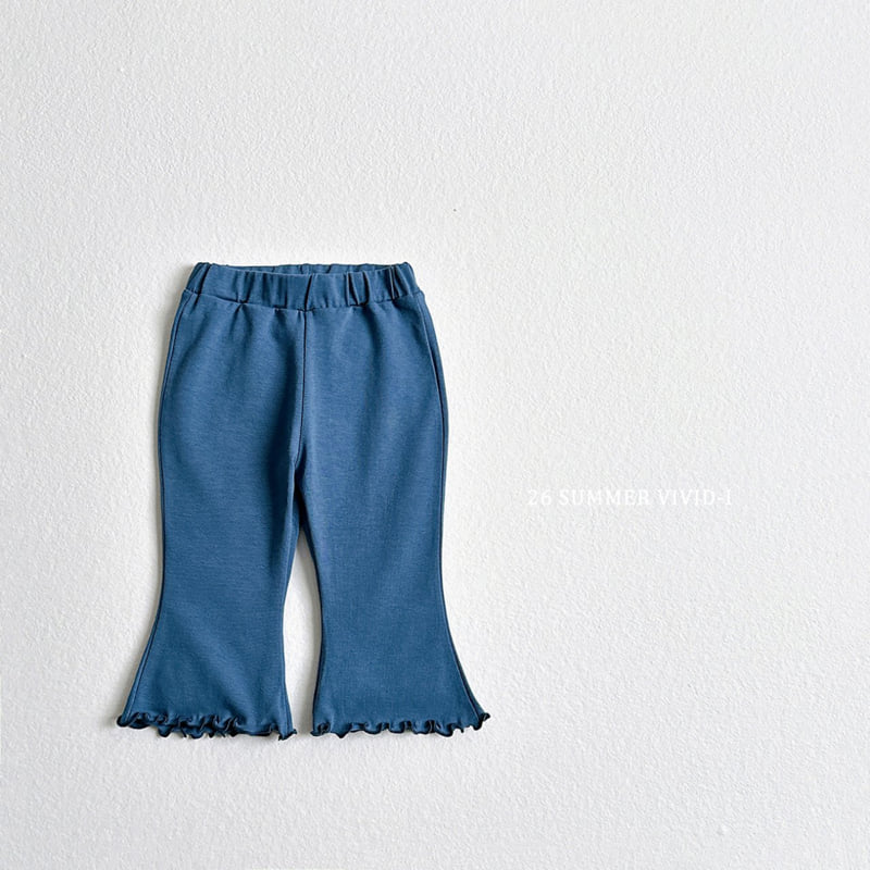 Vivid I - Korean Children Fashion - #prettylittlegirls - Spandex Frill Cropped Pants - 3