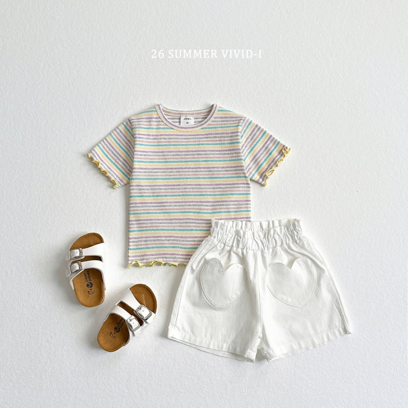 Vivid I - Korean Children Fashion - #stylishchildhood - Heart Pocket Shorts - 11
