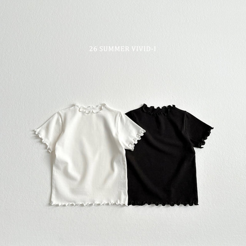 Vivid I - Korean Children Fashion - #stylishchildhood - Essential Frill Tee