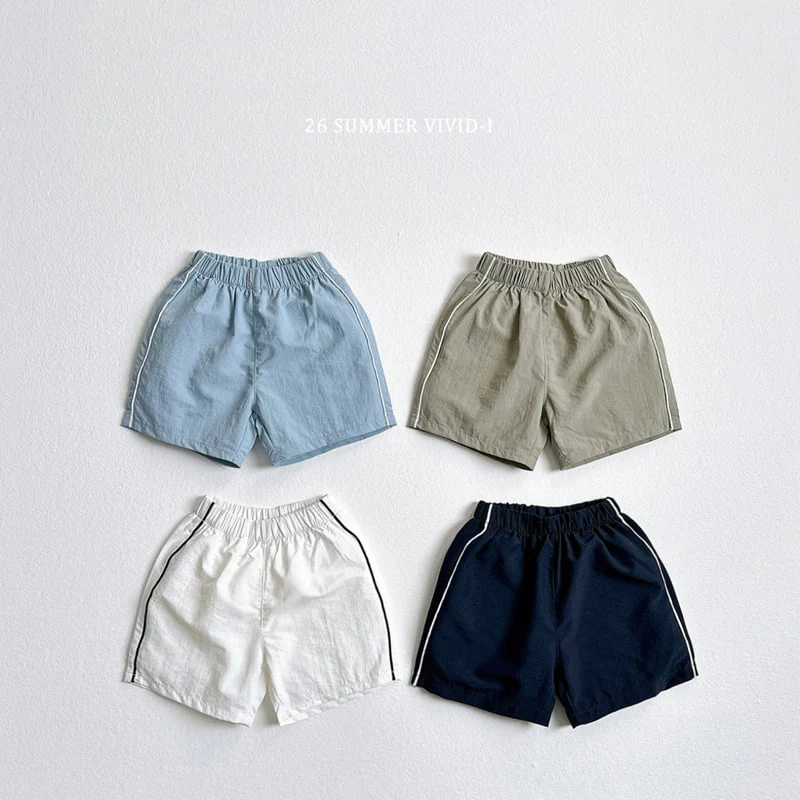 Vivid I - Korean Children Fashion - #todddlerfashion - Piping Nylon Shorts